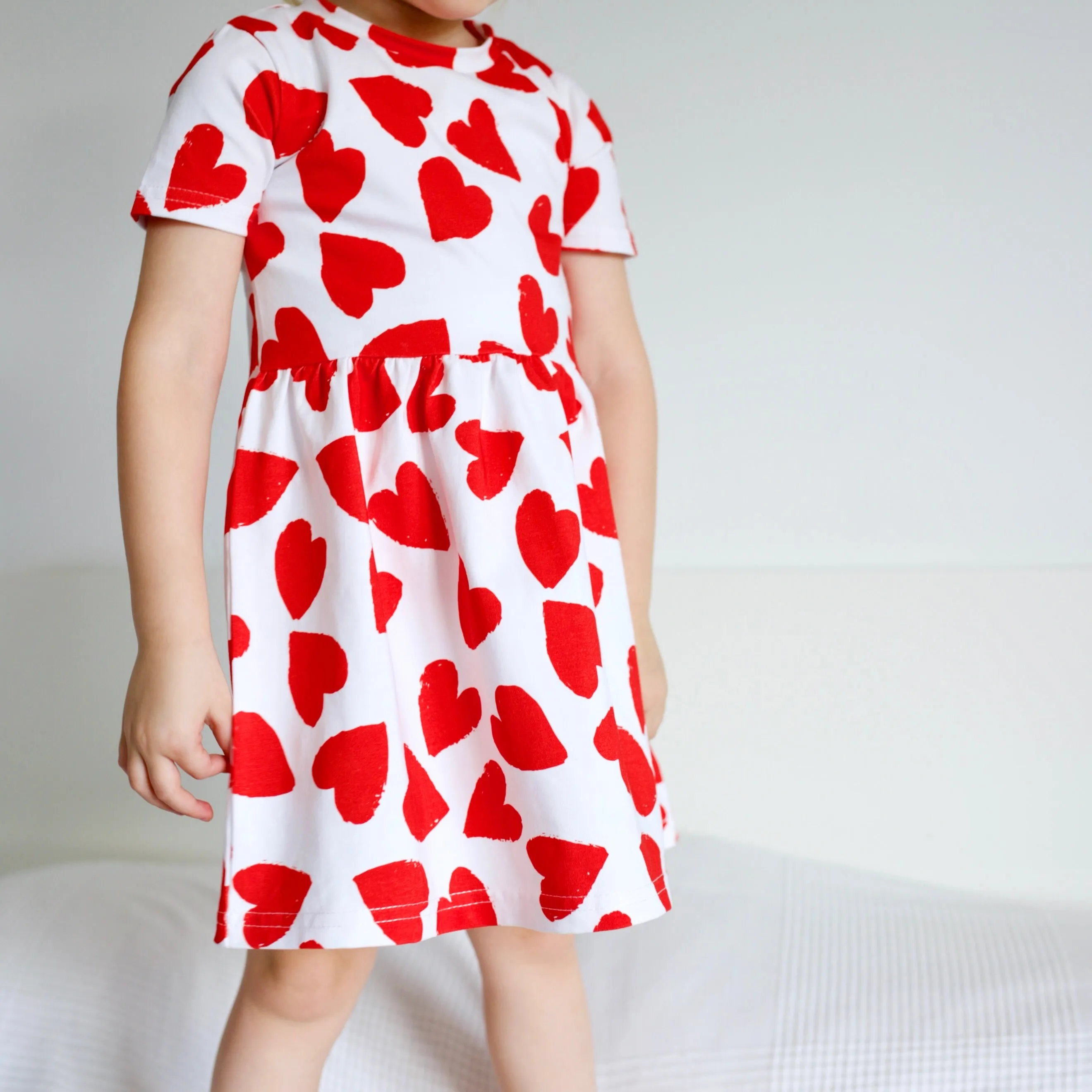 Love heart print Dress
