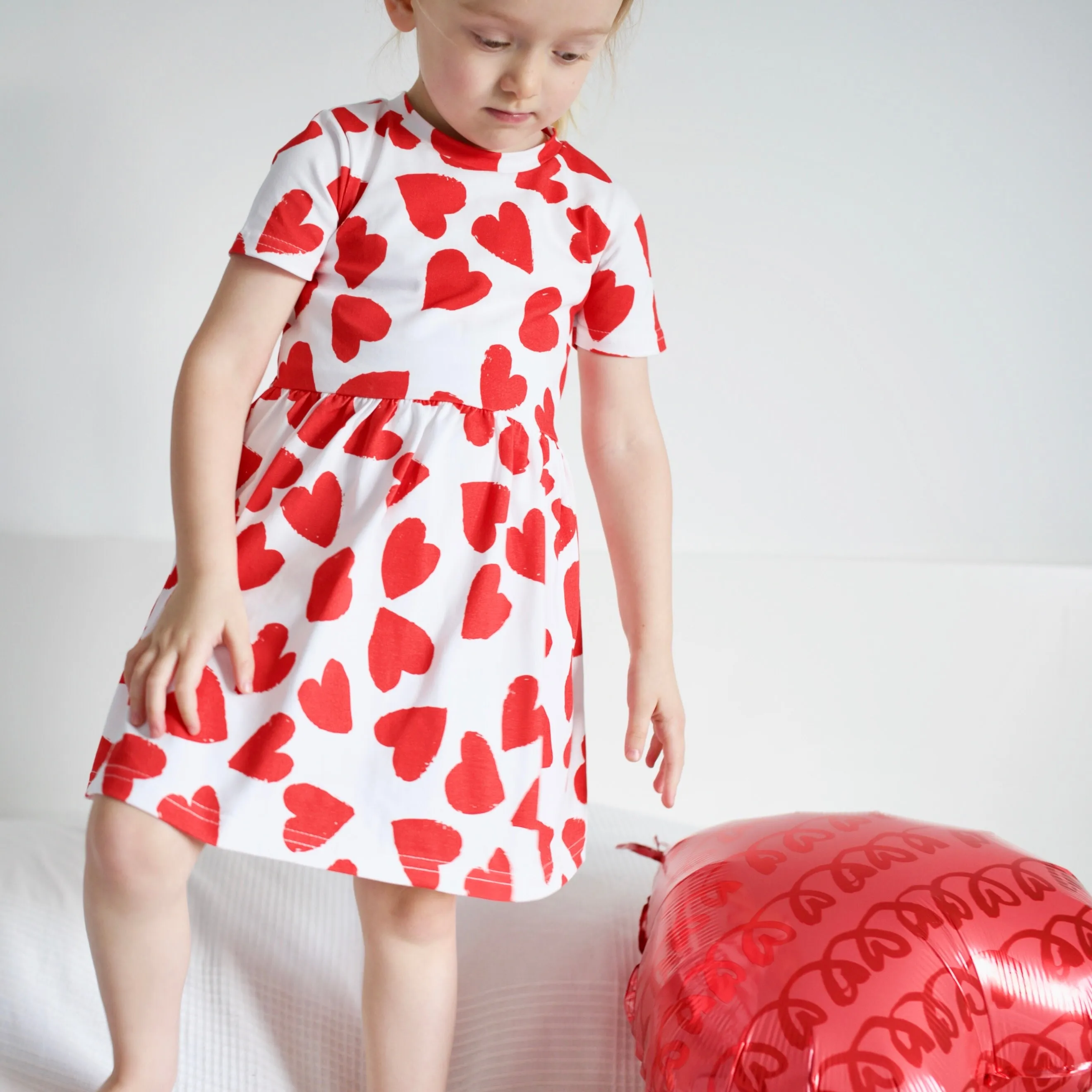 Love heart print Dress