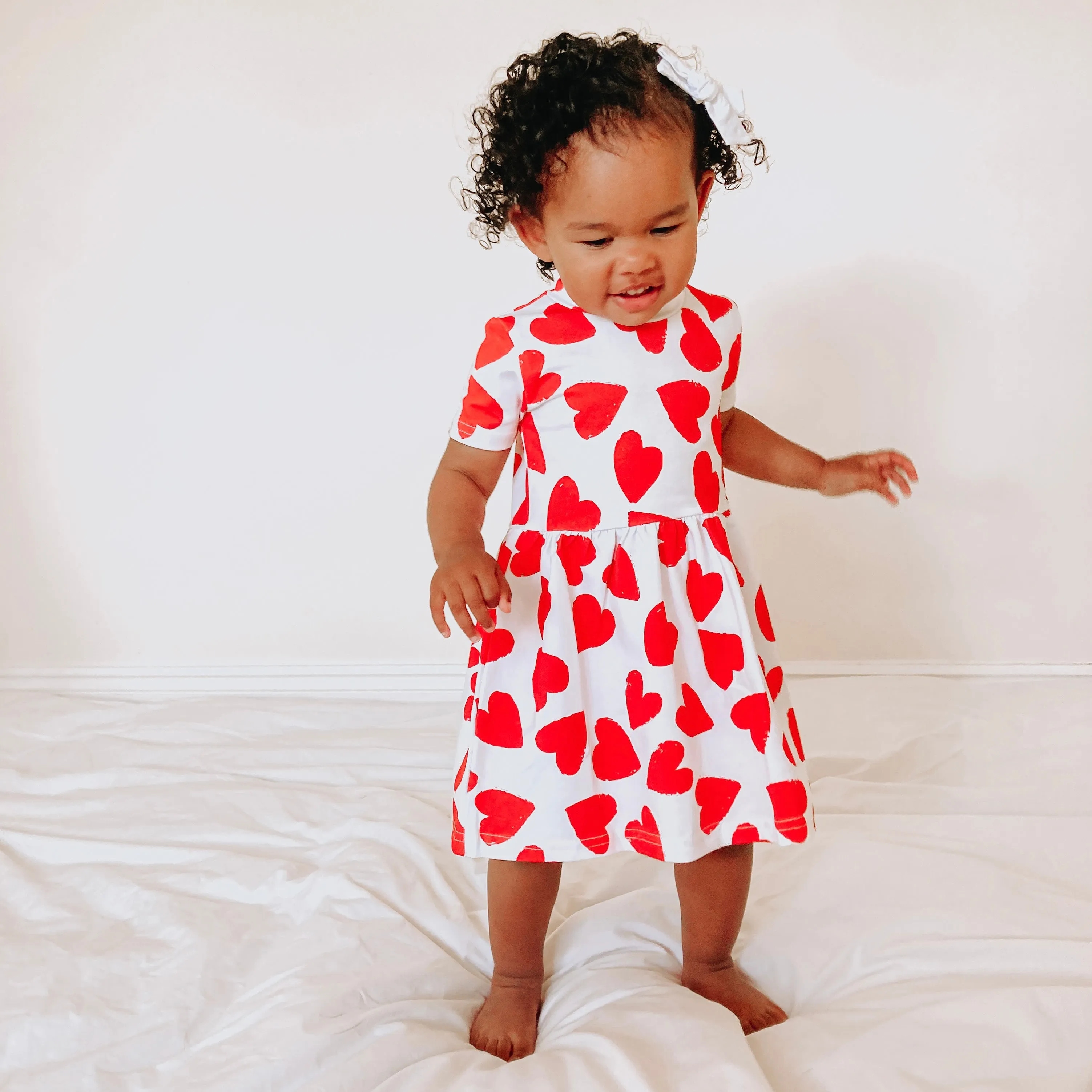 Love heart print Dress