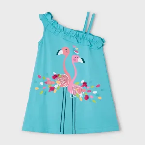 Mayoral Girls Dress 3937 Flamingo