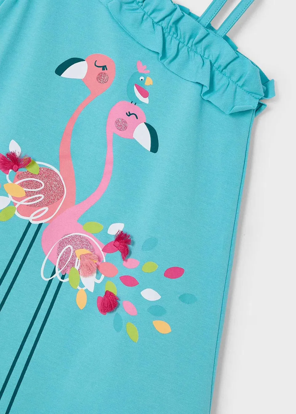 Mayoral Girls Dress 3937 Flamingo