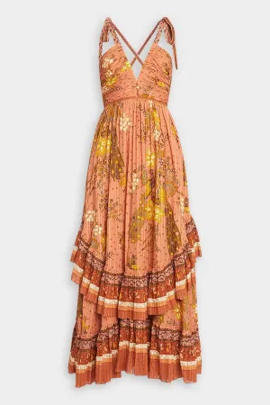 Meera Maxi Dress in Cardinal