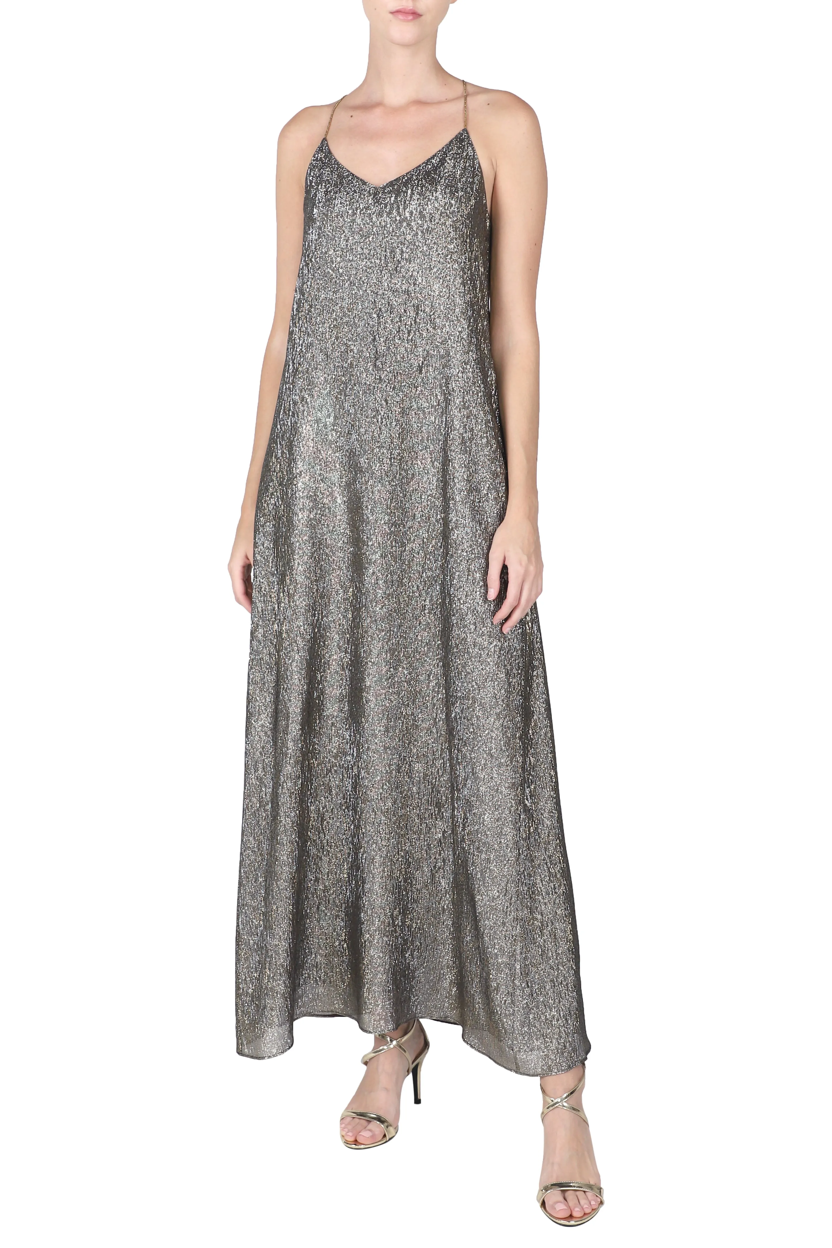 Metallic Racer Back Dress