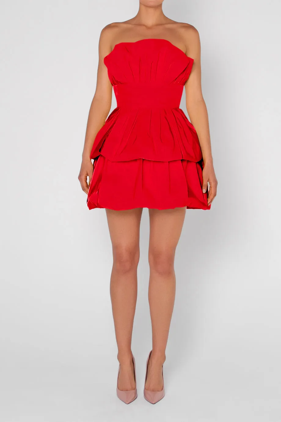 Mia Silk Faille Mini Dress