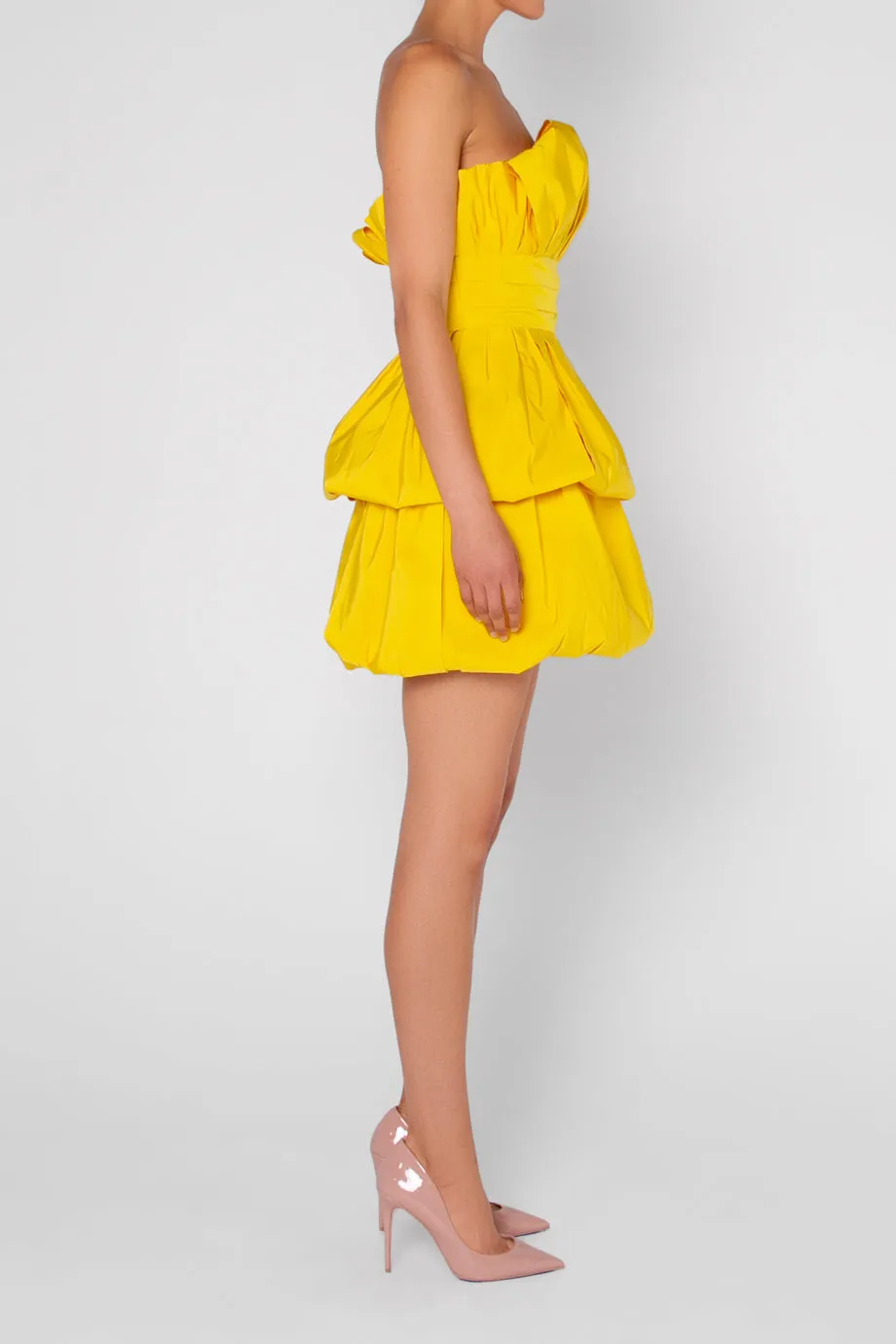 Mia Silk Faille Mini Dress