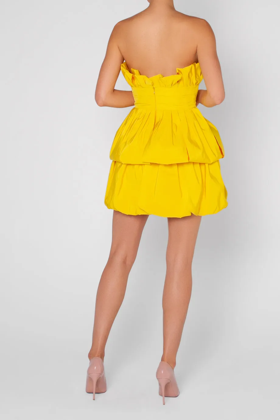 Mia Silk Faille Mini Dress
