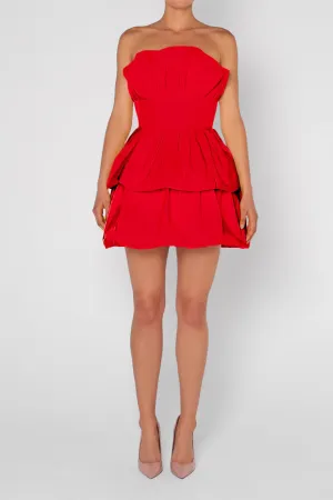 Mia Silk Faille Mini Dress