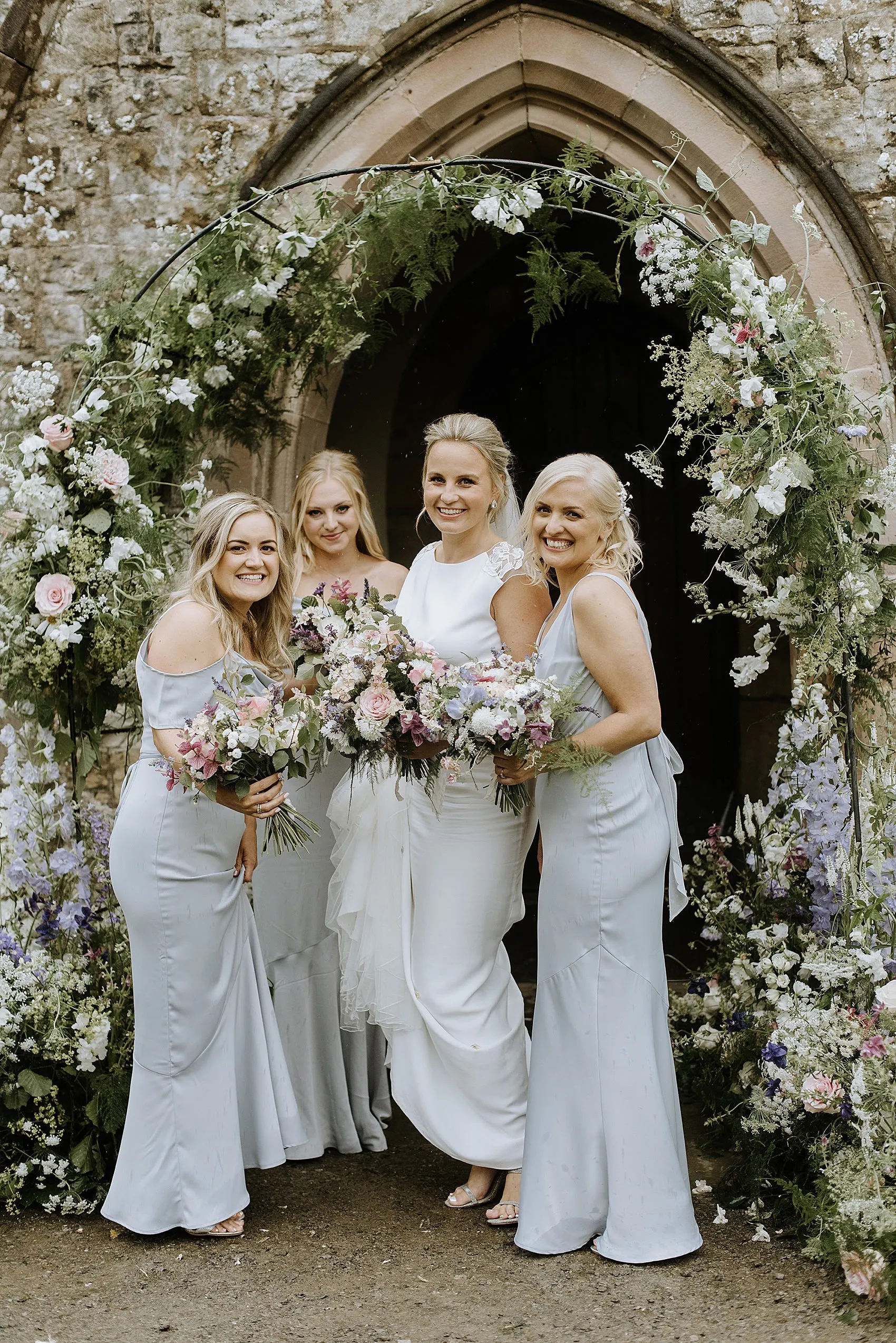 Mismatched Grey Satin Mermaid Long Cheap Bridesmaid Dresses, BDS0110
