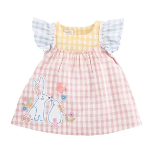 Mud Pie Easter Mixed Check Dress