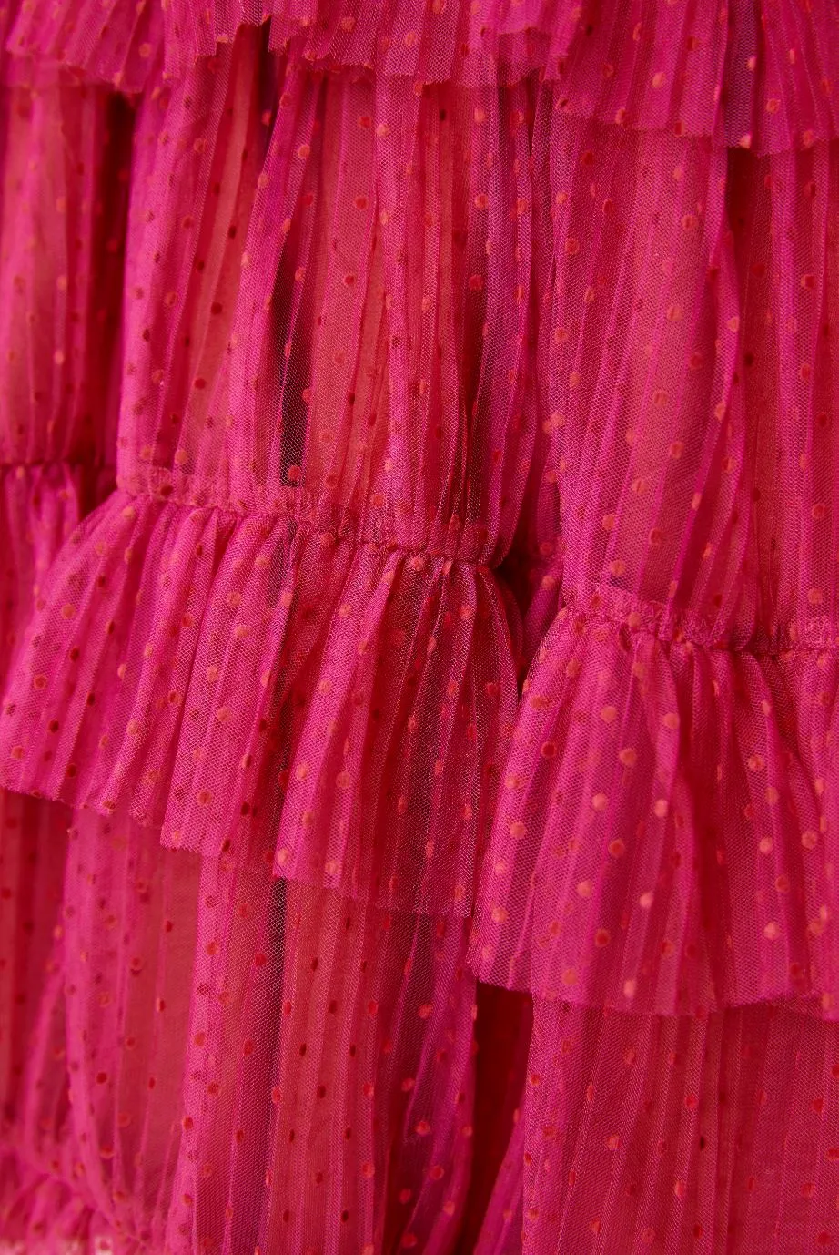 Nicole Miller Chiffon Ruffle Sleeve Dress