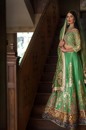Pakistani Bridal Lehnga Choli for Mehndi #Y2003