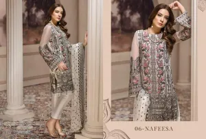 Pakistani Latest Pearl White Chiffon Festive Wear 2019 # C1928