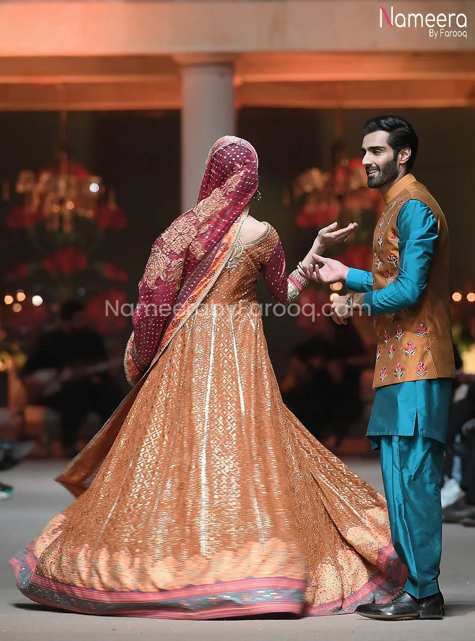 Pakistani Mehndi Outfit for Bride 2021 Online #BR182