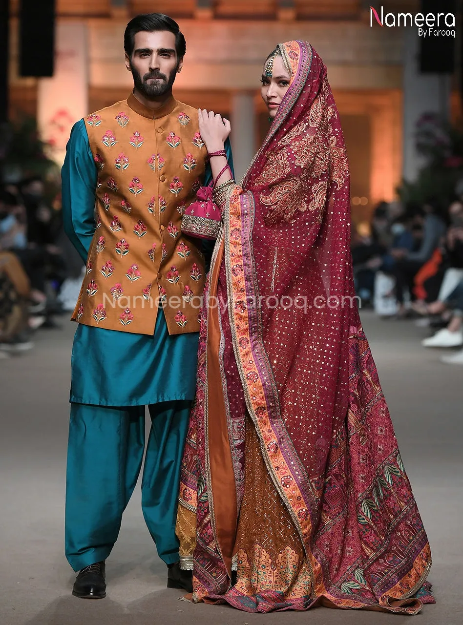 Pakistani Mehndi Outfit for Bride 2021 Online #BR182