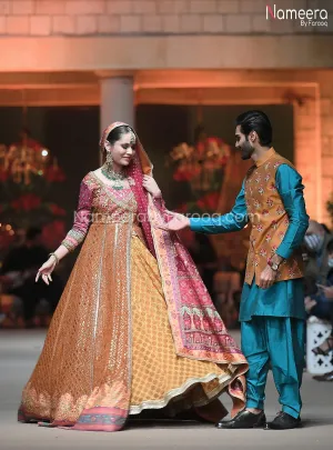 Pakistani Mehndi Outfit for Bride 2021 Online #BR182