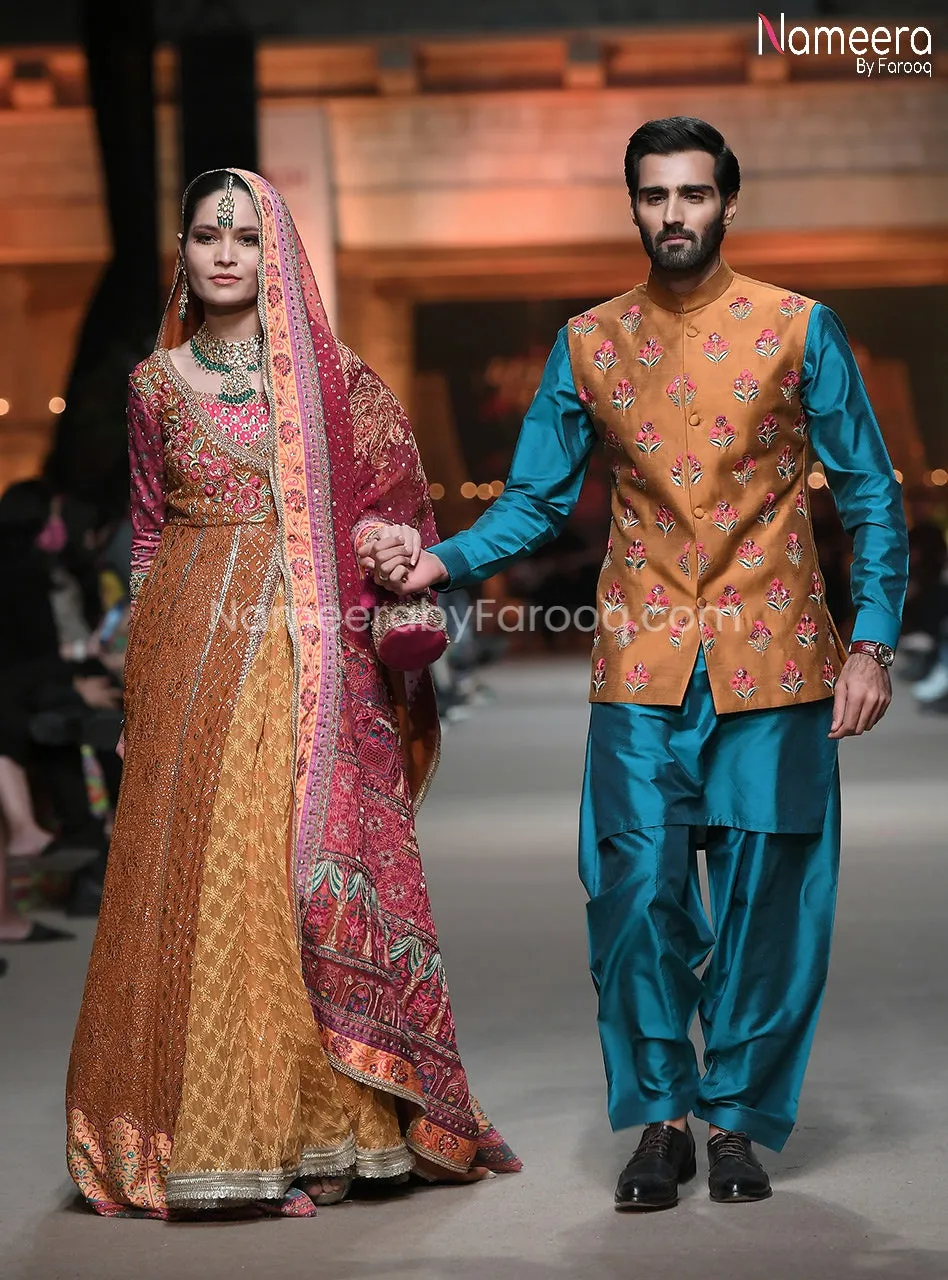 Pakistani Mehndi Outfit for Bride 2021 Online #BR182
