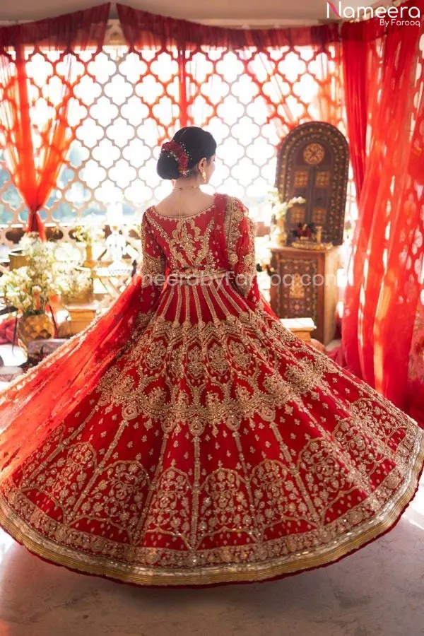 Pakistani Skirt Lehenga with Crop Top Choli #BN1012
