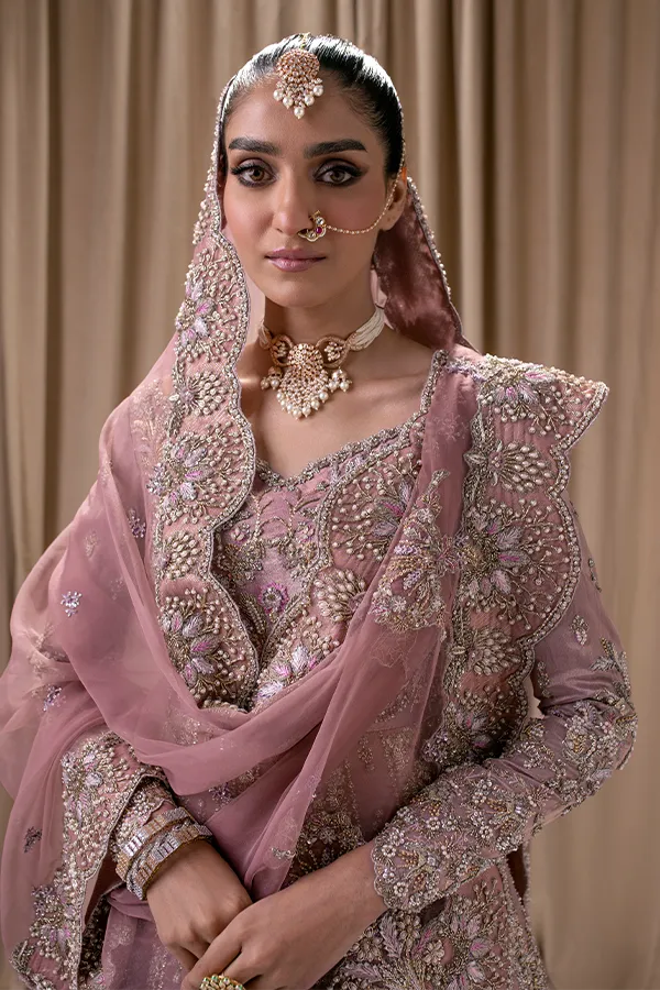 Pink Maxi Lehenga for Pakistani Wedding Dresses