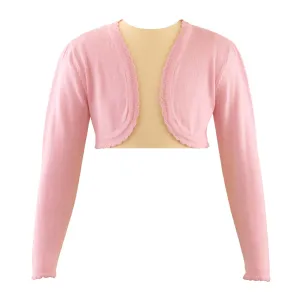 Pink Scalloped Trim Bolero