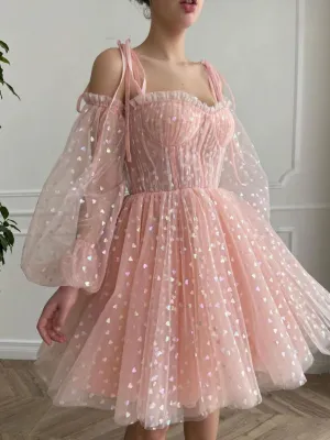 Pink Short Prom Dresses, Pink Homecoming Dresses
