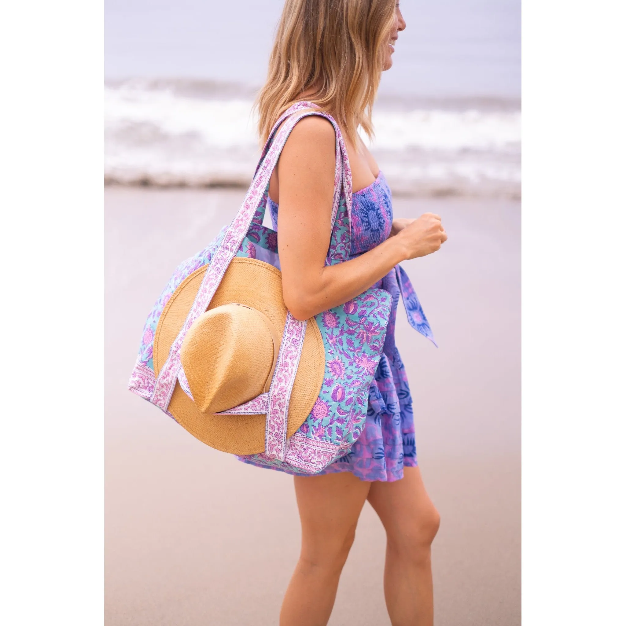 Pleated Smocked Mini Dress