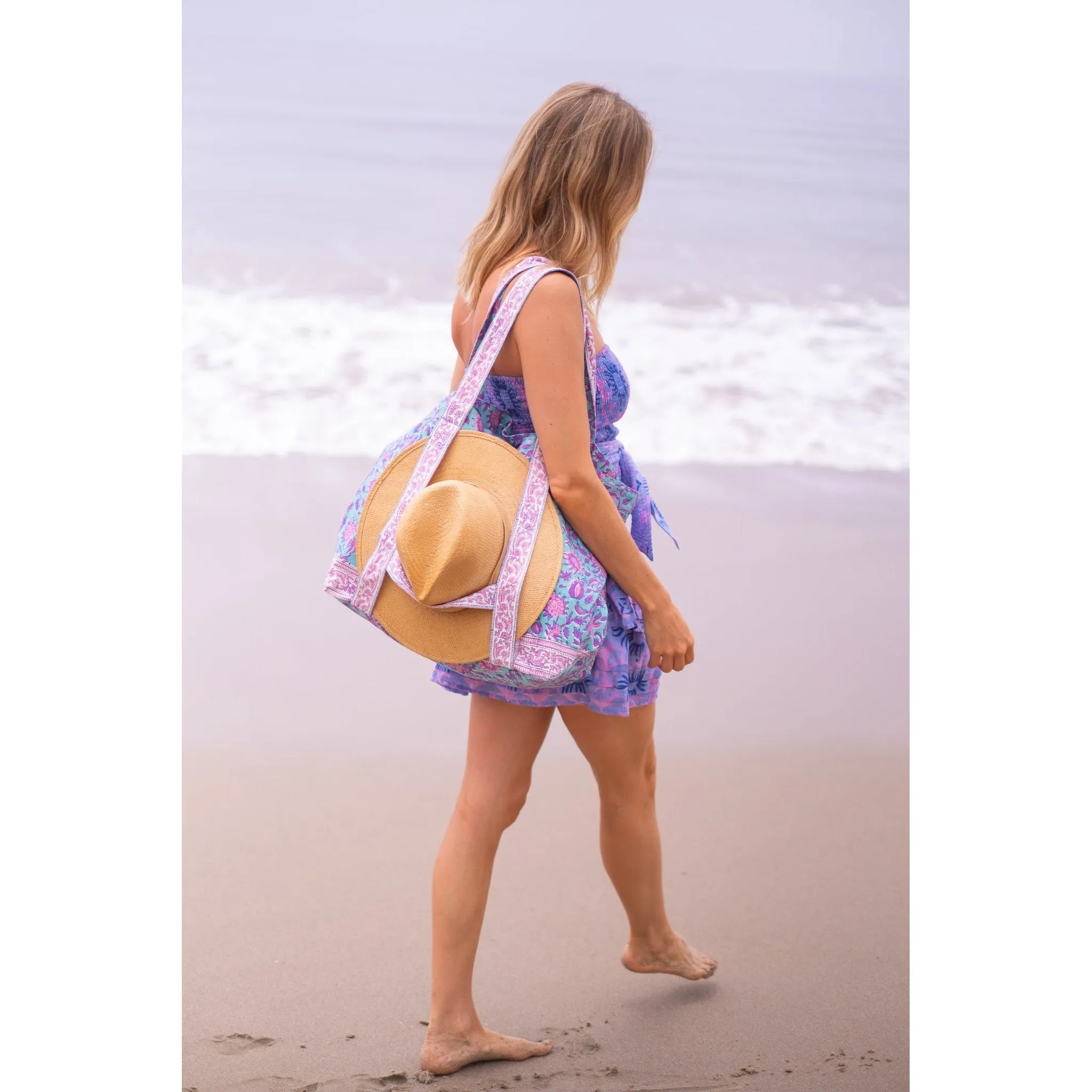 Pleated Smocked Mini Dress