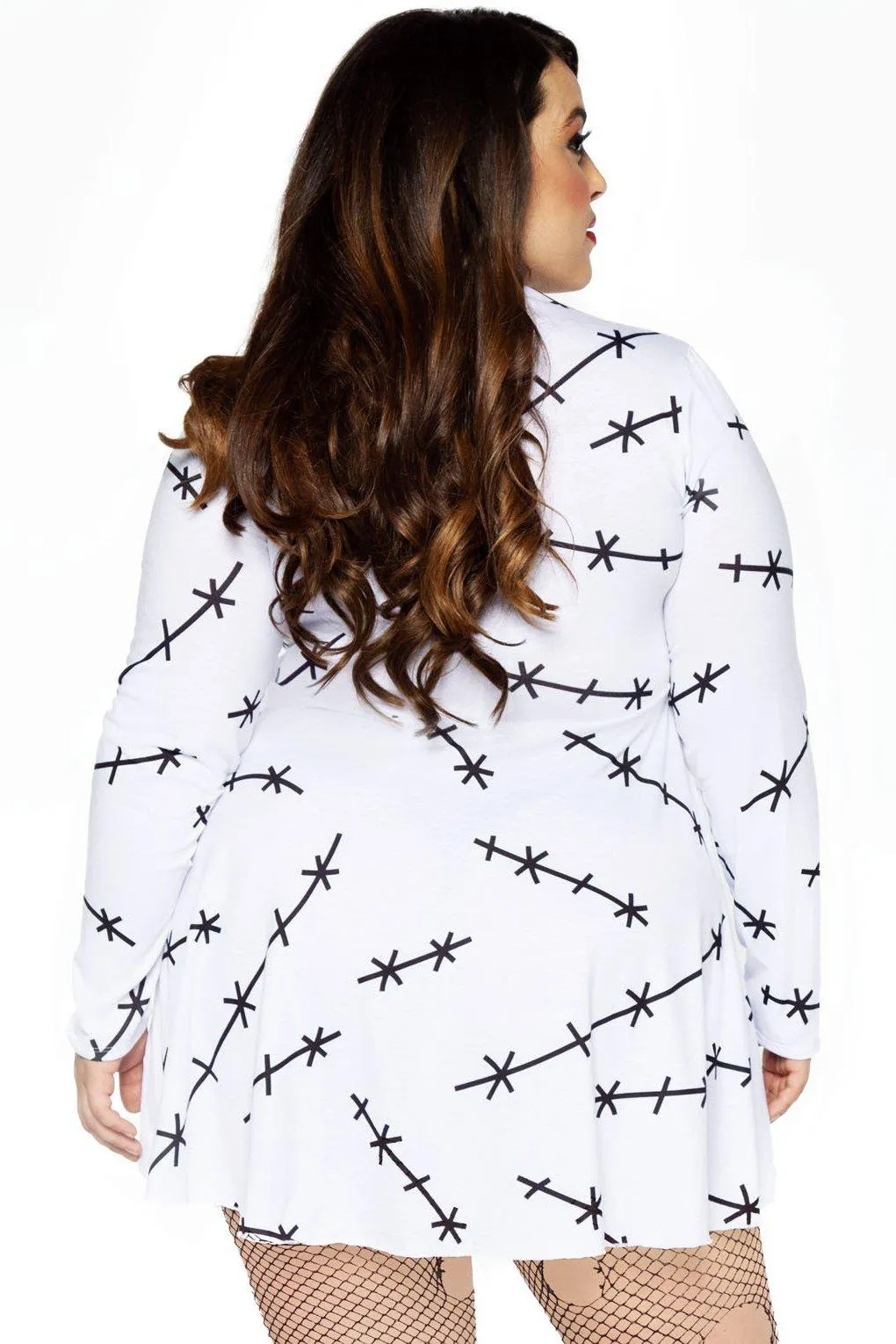 Plus Size Jersey Stitch Dress