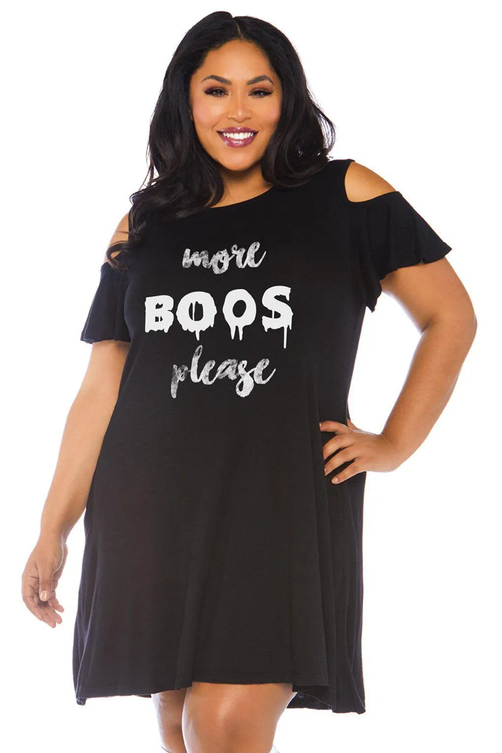 Plus Size More Boos Jersey Dress
