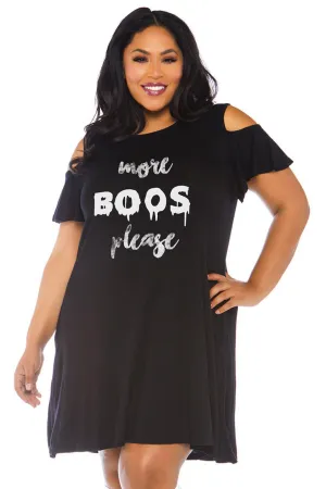 Plus Size More Boos Jersey Dress