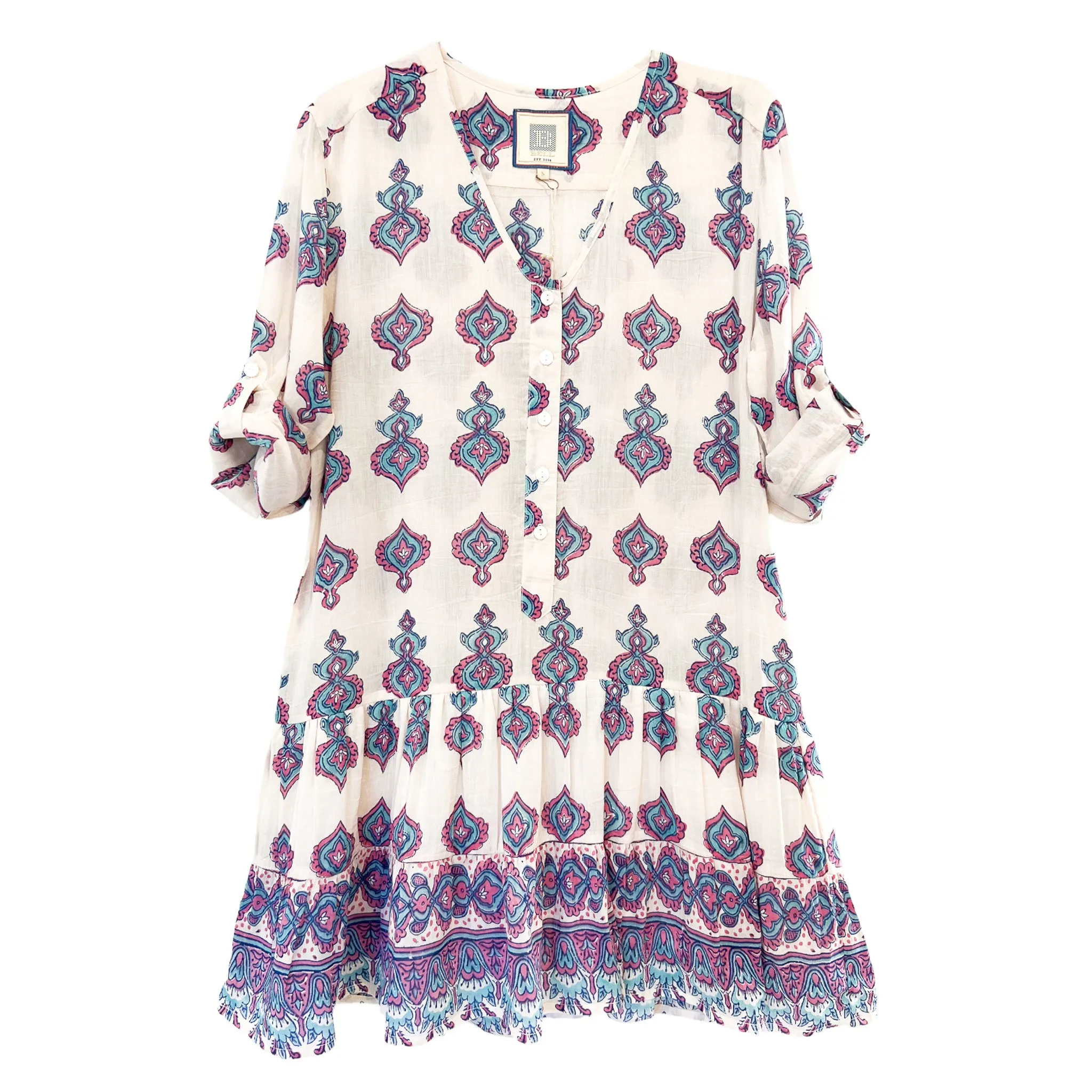 Popover Flounce Dress