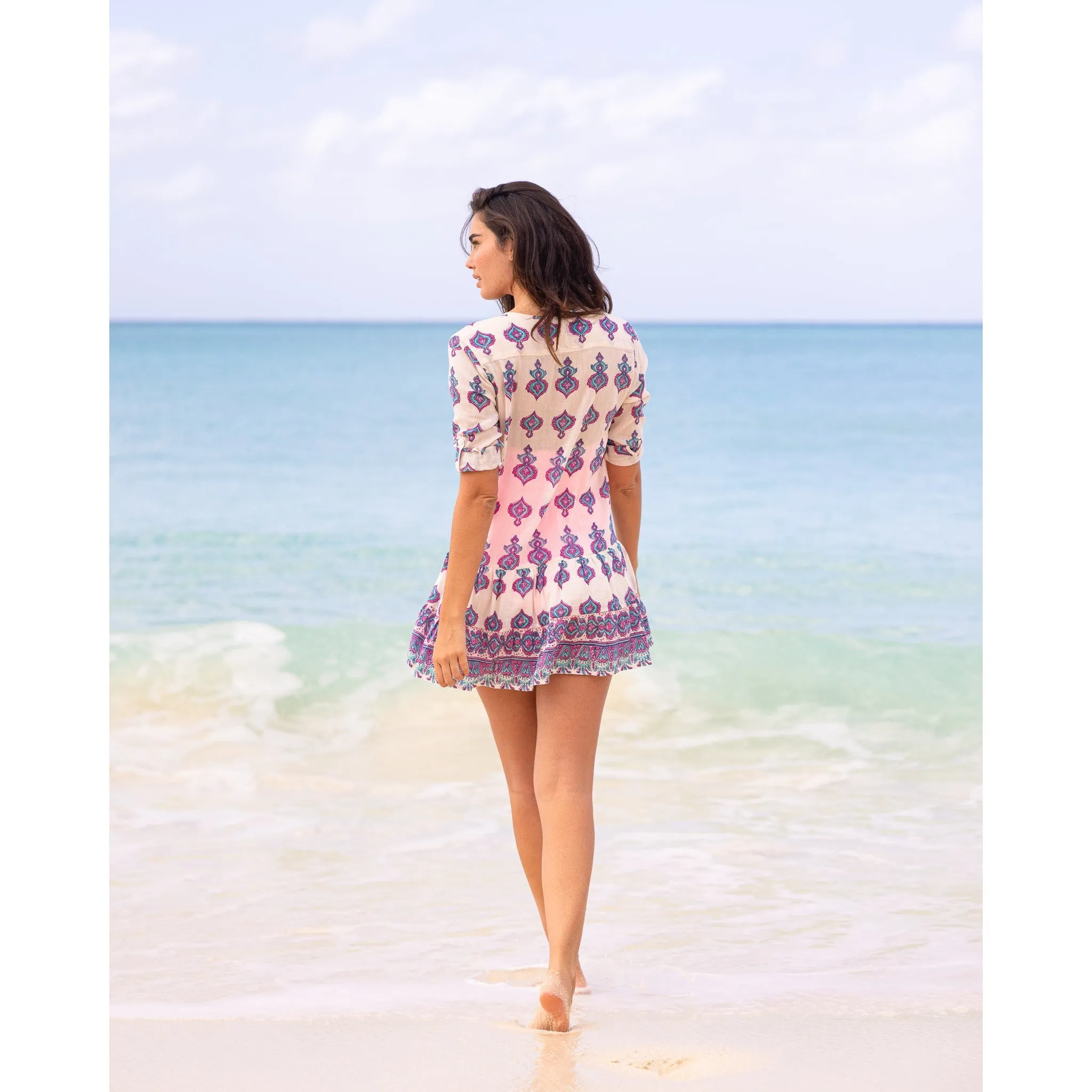 Popover Flounce Dress