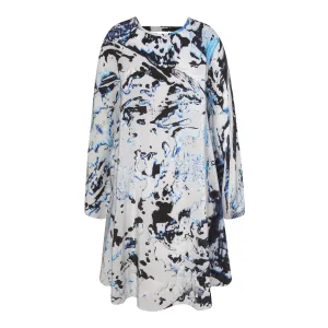 Printed Poncho Dress