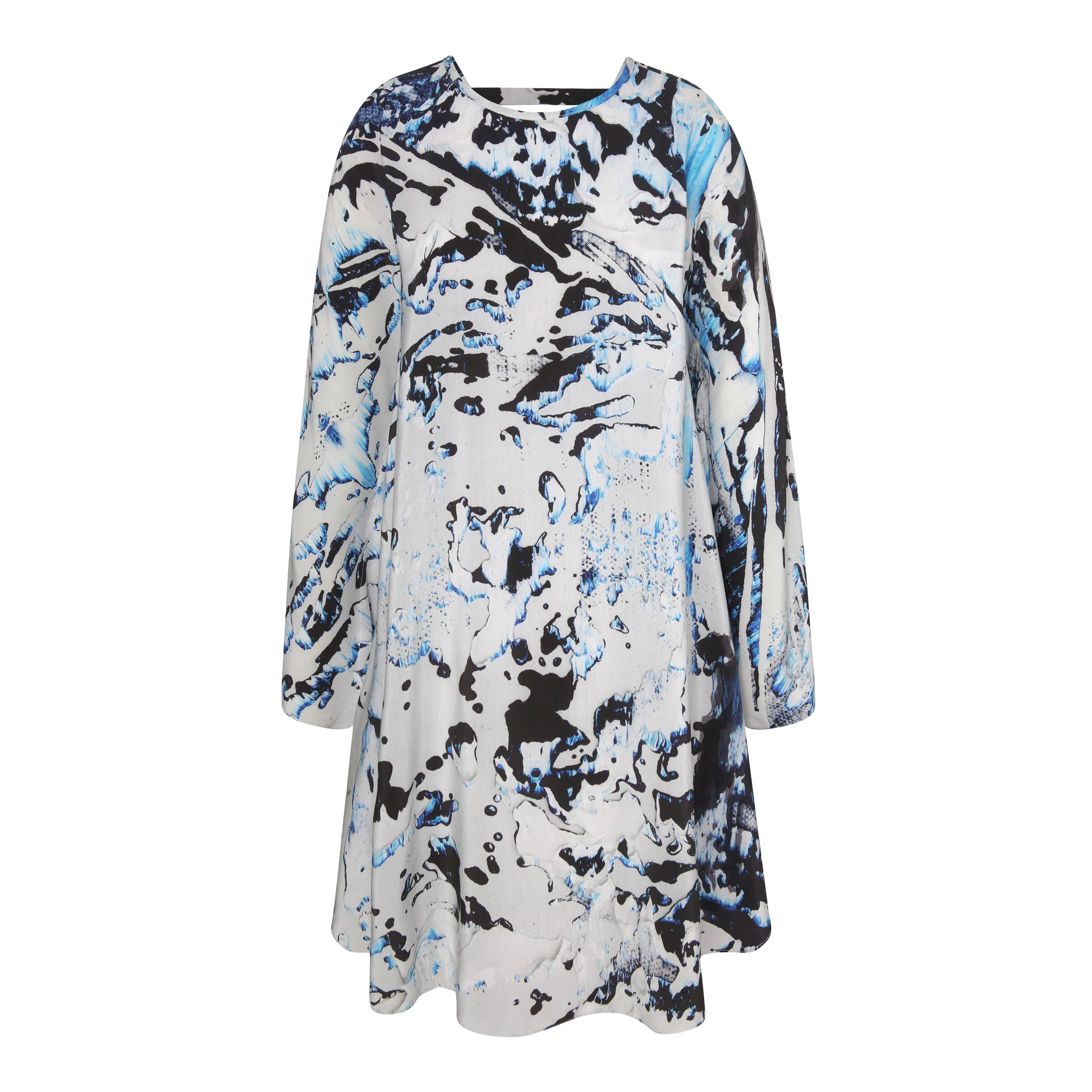Printed Poncho Dress