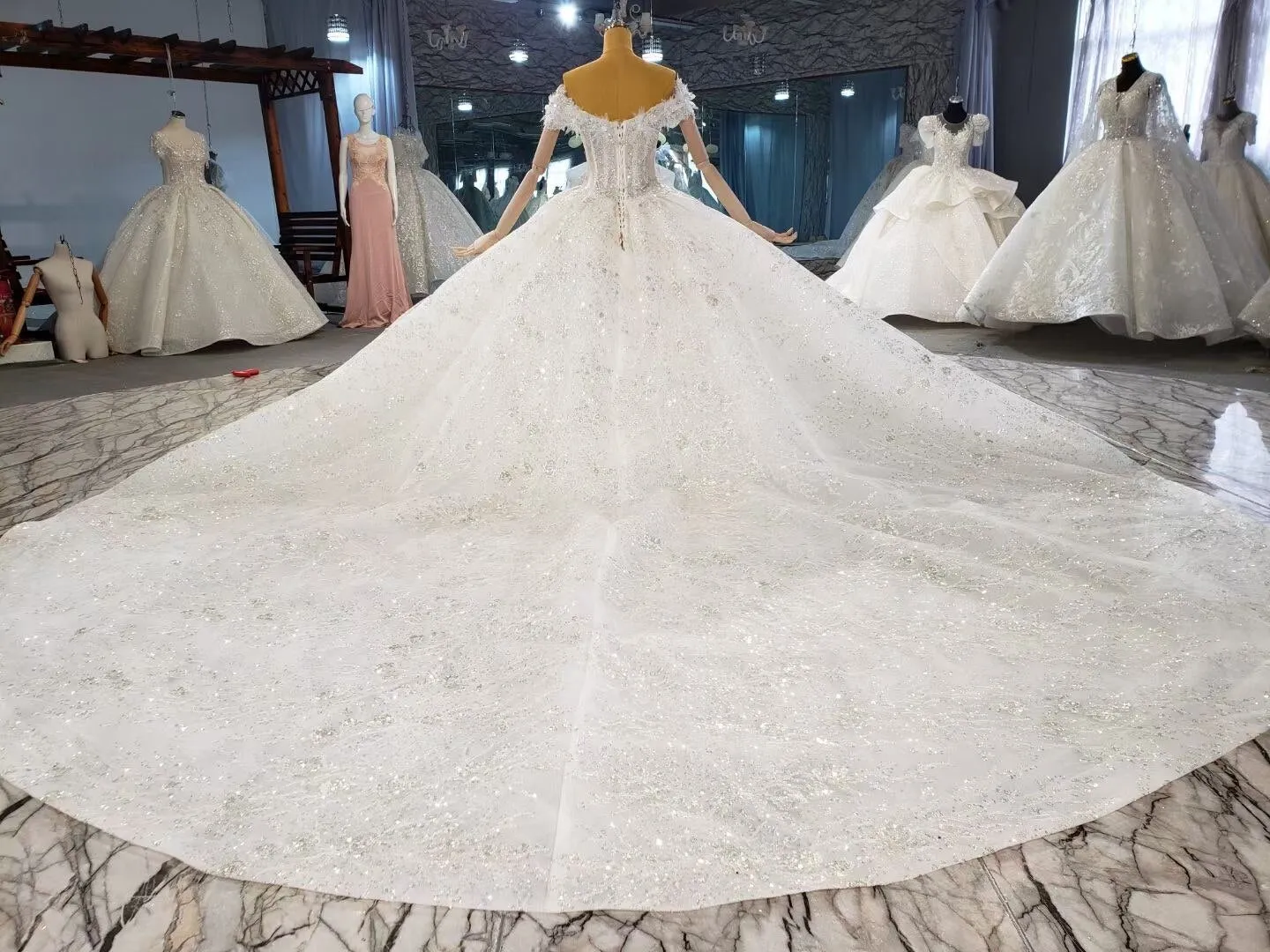 Puffy Ballgown Wedding Dress