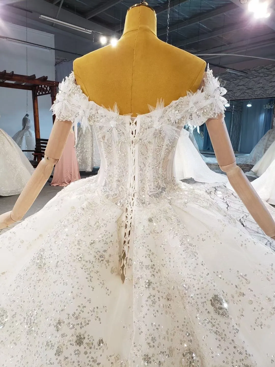 Puffy Ballgown Wedding Dress
