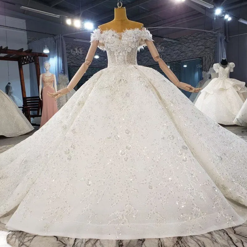 Puffy Ballgown Wedding Dress
