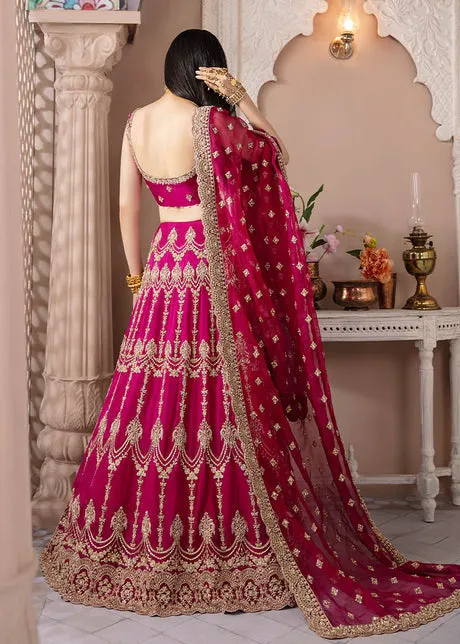Raw Silk Pink Lehenga Choli Pakistani Wedding Dresses