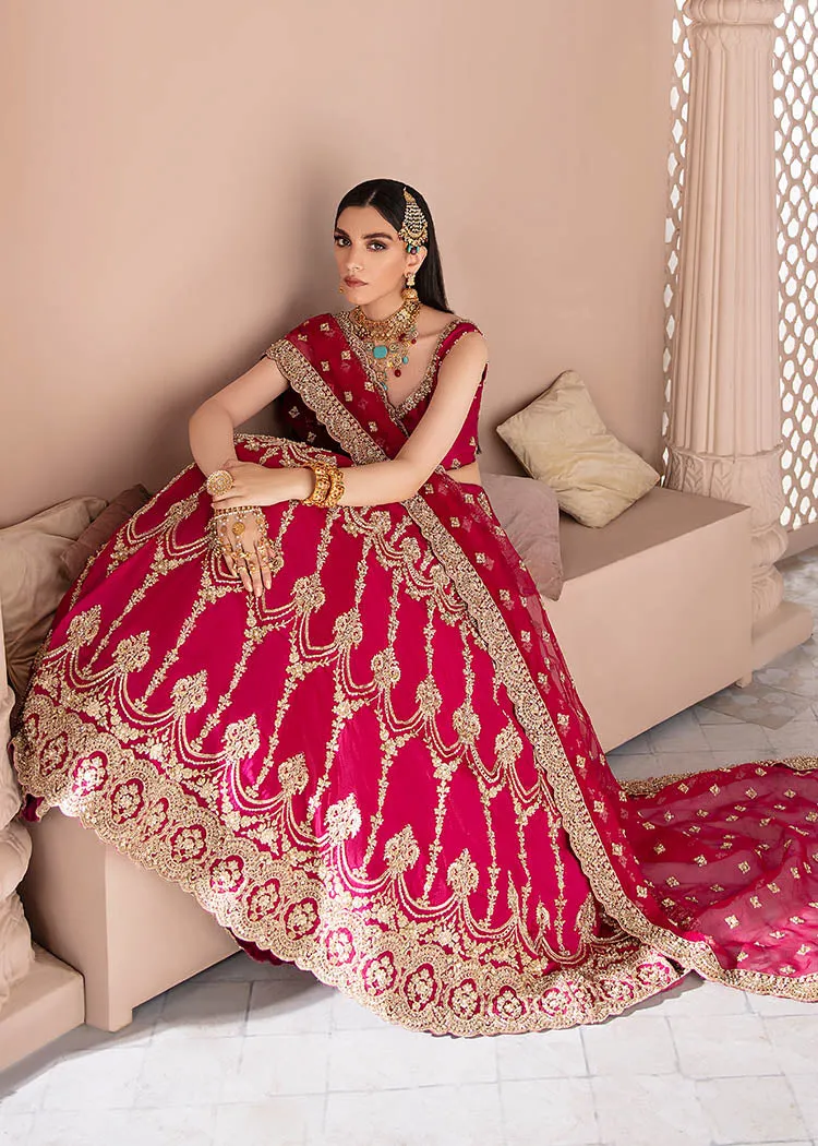 Raw Silk Pink Lehenga Choli Pakistani Wedding Dresses