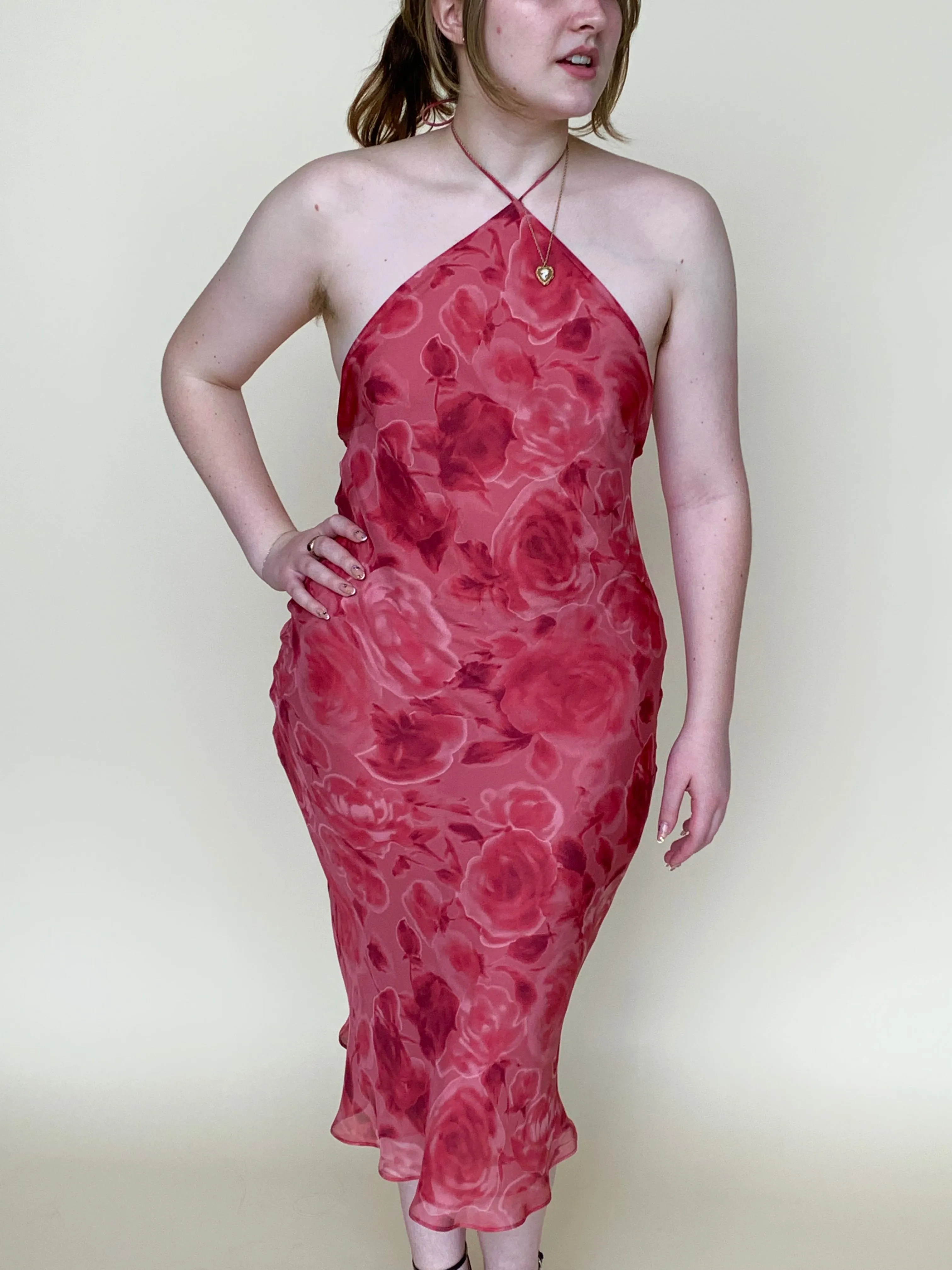 Realisation silk halter dress