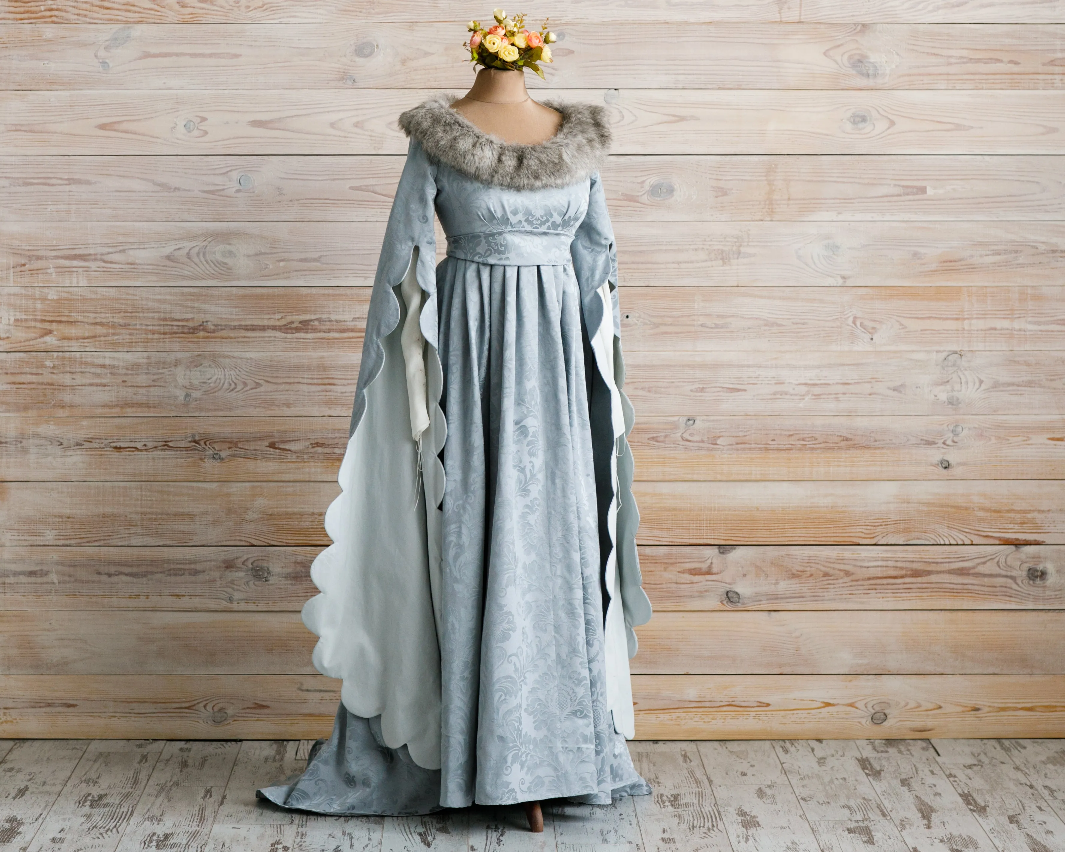 Renaissance White Queen dress, Wars of the Roses, Ren faire dress, Historical dress, Elizabeth Woodville