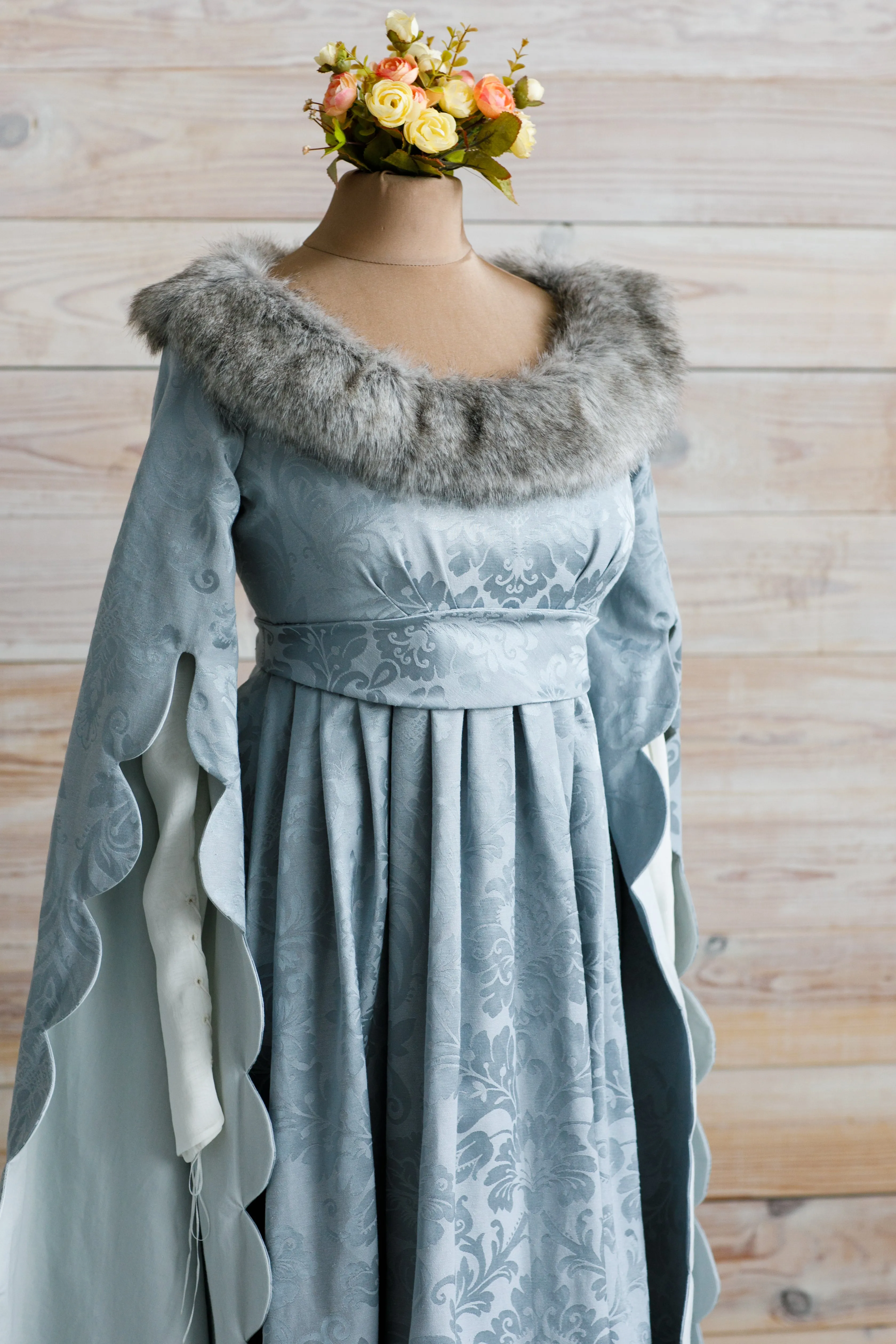 Renaissance White Queen dress, Wars of the Roses, Ren faire dress, Historical dress, Elizabeth Woodville