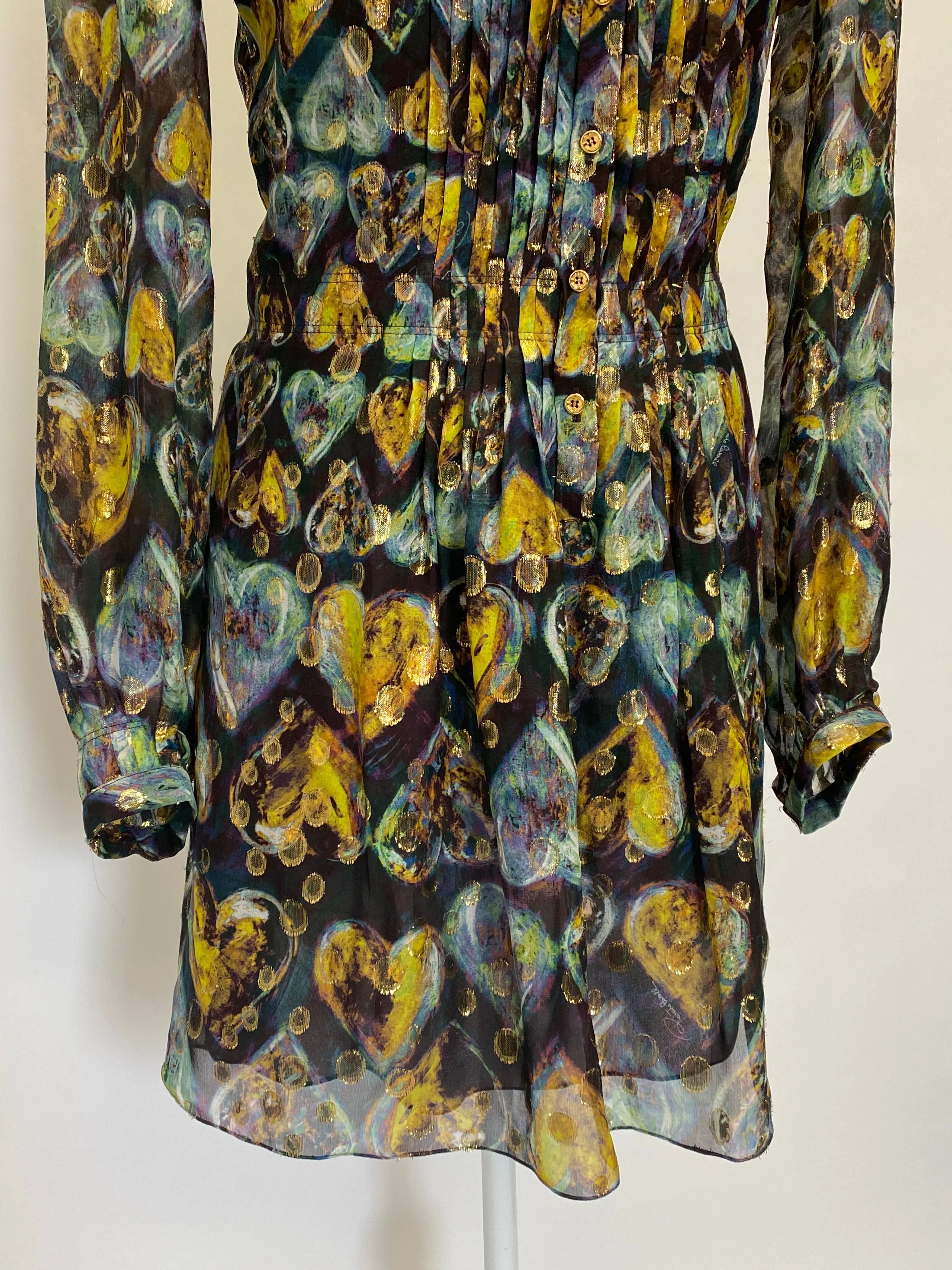 Robertio Cavalli Printed Silk Mini Dress