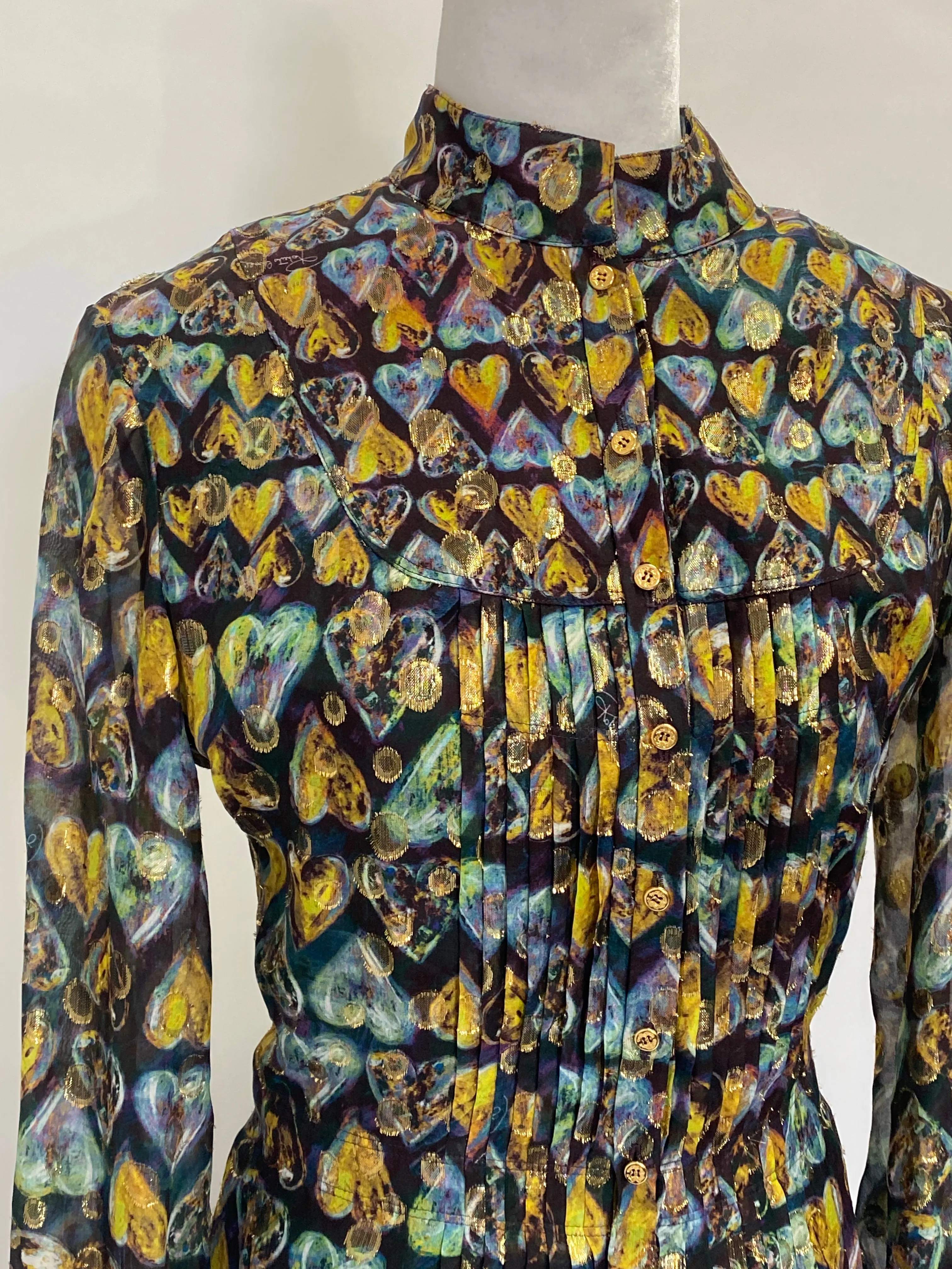 Robertio Cavalli Printed Silk Mini Dress