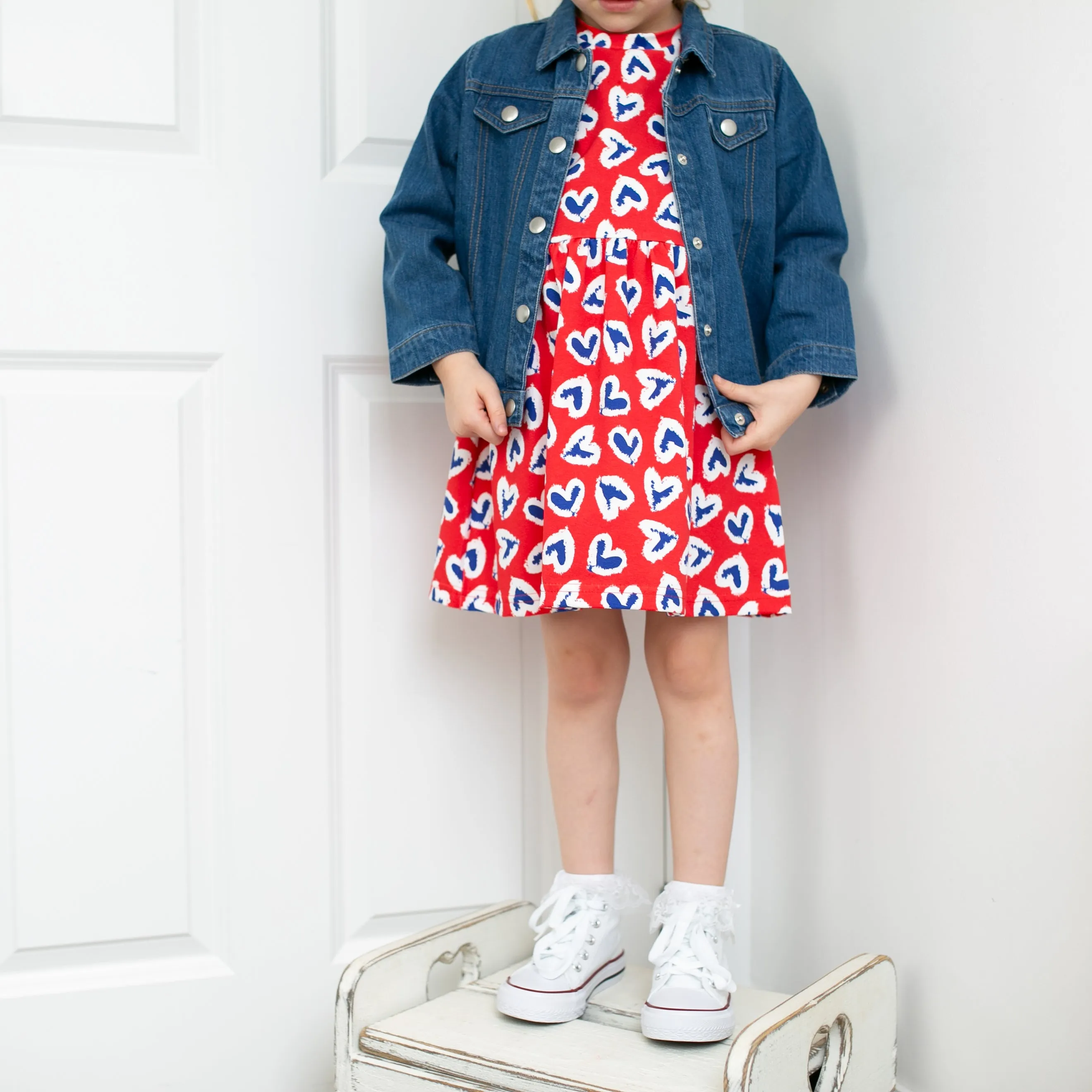 Royal heart print Dress