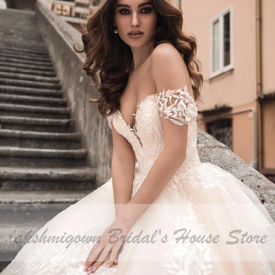 Roycebridal Princess Wedding Dress Champagne Ball Gown