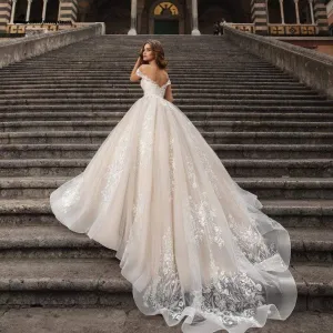Roycebridal Princess Wedding Dress Champagne Ball Gown