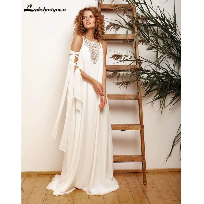 Roycebridal Soft satin Ivory Wedding Dress women