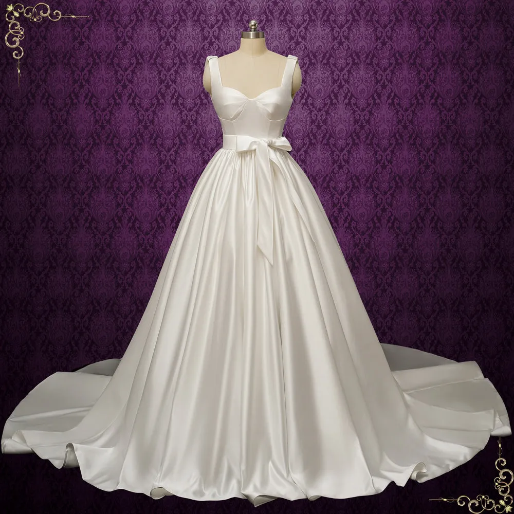 Satin Ball Gown Wedding Dress | ANDERSON