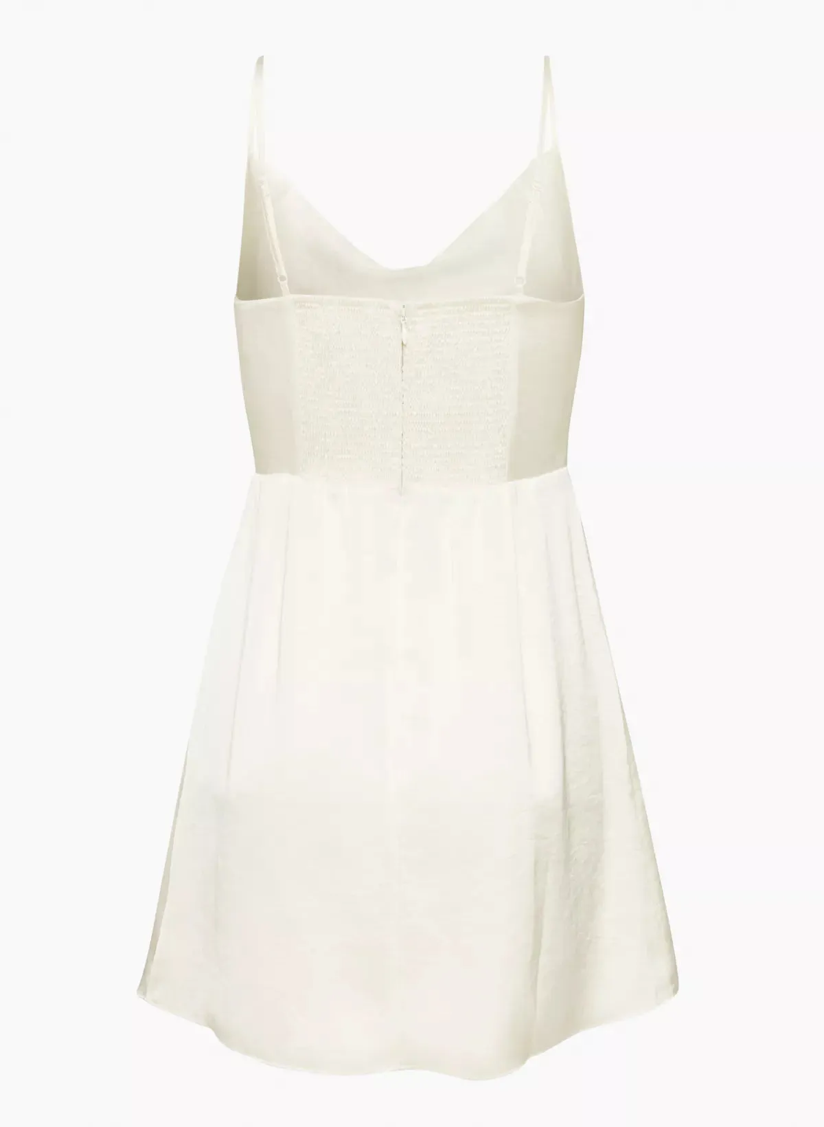 Satin Cowl-Neck Mini Dress