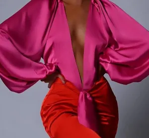 Satin Two Piece Set